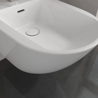 Биде Villeroy Boch Antao подвесное  375 x 560 mm, Stone White Белый матовый